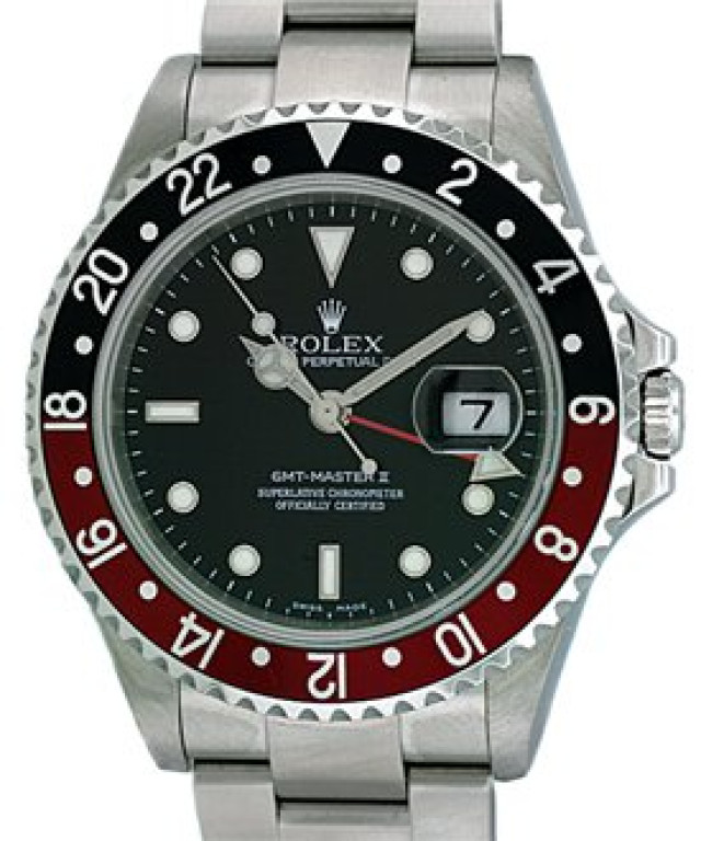 Rolex GMT-Master II 16710 Black & Red Ceramic Coke Style